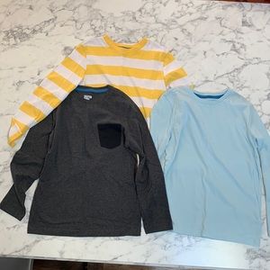 (3) Boys long sleeve t-shirts. Size 8